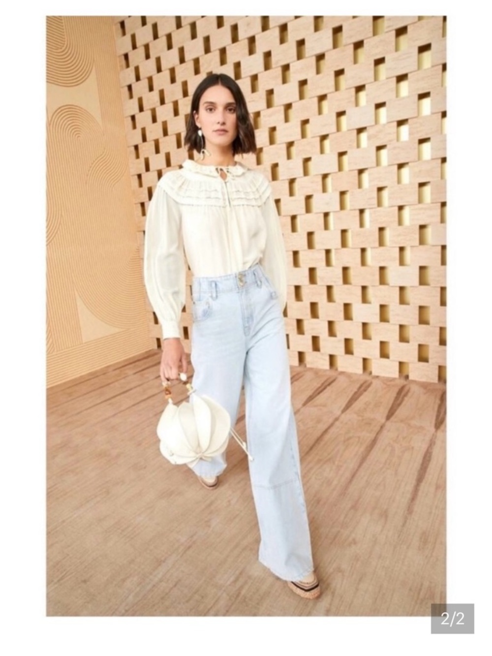 Ulla Johnson Pale Blue Wide-Leg Jeans